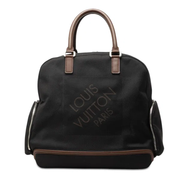Black Louis Vuitton Damier Geant Aventurier Polaire Travel Bag in Black Canvas from Designer Revival