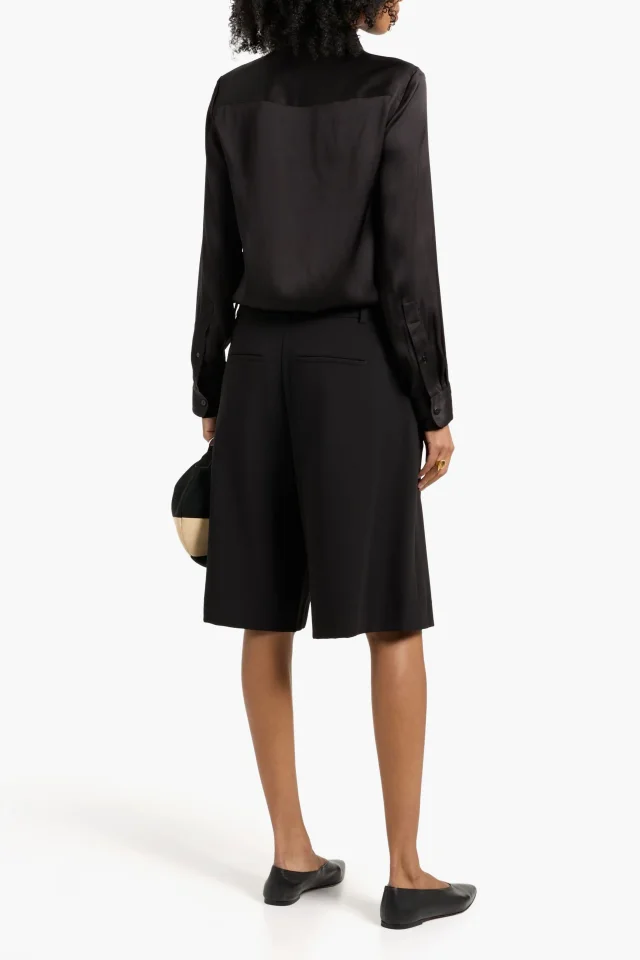 Veronica De Piante Camille Washed-Silk Shirt in Black, photo 3 of 4 from THE OUTNET