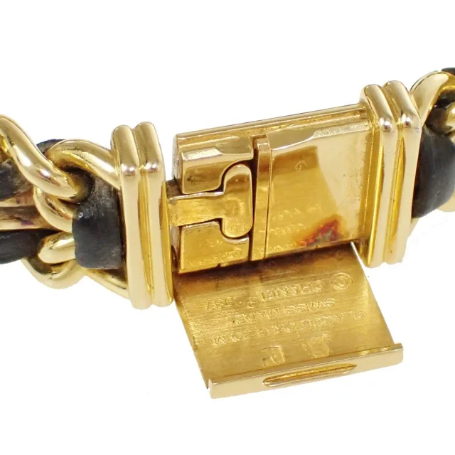 Chanel Premiere Rock Quartz Plated Metal And Leather Watch in Leather from HEWI, photo 12 of 16