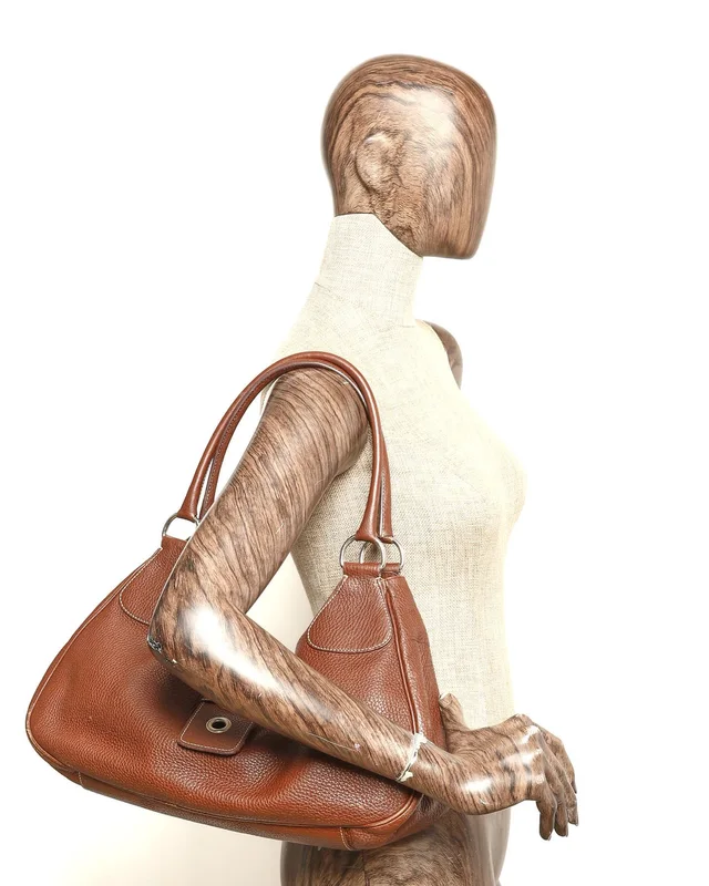Prada Vitello Daino Buckle Shoulder Bag in Leather from A Retro Tale, photo 8 of 8