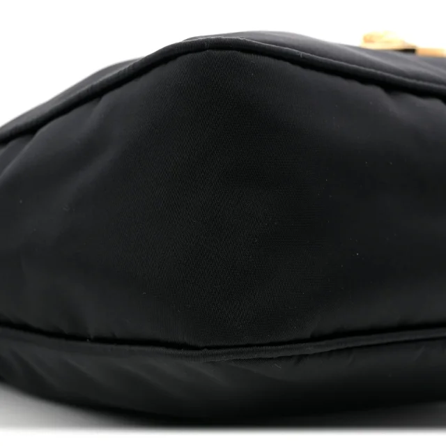 Versace Tribute Chain Crossbody Shoulder Bag Black in Black Nylon from FASHIONPHILE, photo 8 of 11
