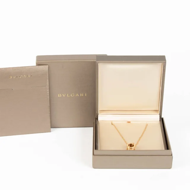 Bvlgari Rose Gold B.Zero1 Pendant Necklace in Pink from Labellov, photo 2 of 4