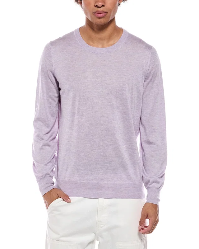 Brunello Cucinelli Cashmere, Silk & Linen-Blend Crewneck Sweater, image 1 of 1 from Gilt