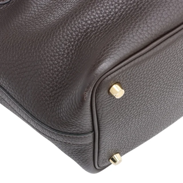 Hermès 2019 Picotin Lock PM Mocha in Clemence leather from VINTAGE QOO TOKYO, photo 7 of 9