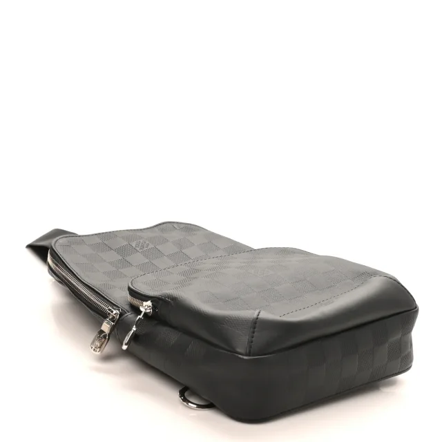 Louis Vuitton Damier Infini Avenue Sling Bag Onyx in Nylon from FASHIONPHILE, photo 4 of 9