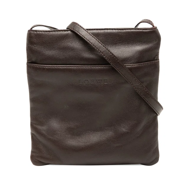 Brown LOEWE Nappa Leather Crossbody in Brown Nappa leather from Designer Revival
