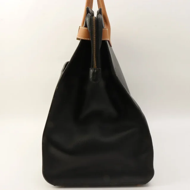 Hermès 1994 Airport 45 Black/Natural in Black from VINTAGE QOO TOKYO, photo 4 of 16