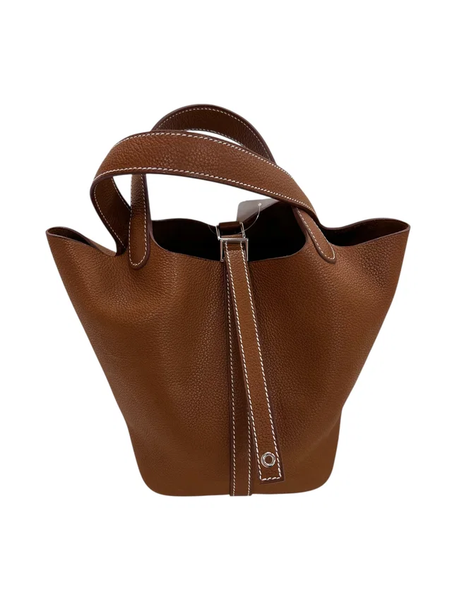 Hermès Picotin Lock PM Gold Barenia PHW #K in Gold from Luxury Promise