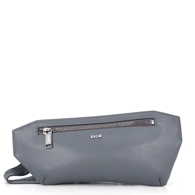 Dior Crossbody Bag Gray Leather in Grey Leather from GALLERY RARE