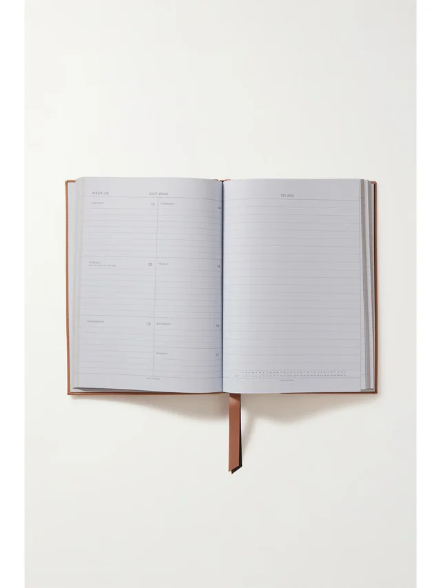 SMYTHSON Soho 2022 textured-leather diary in Beige, photo 2 of 2 from NET-A-PORTER (Canada)