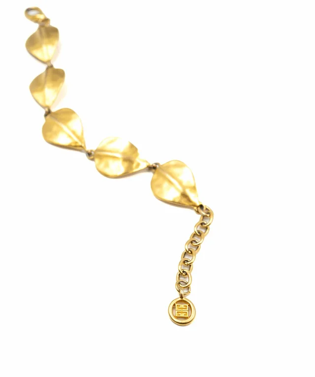 Givenchy 1980s leaf bracelet in metal from Luxury Promise, photo 3 of 7