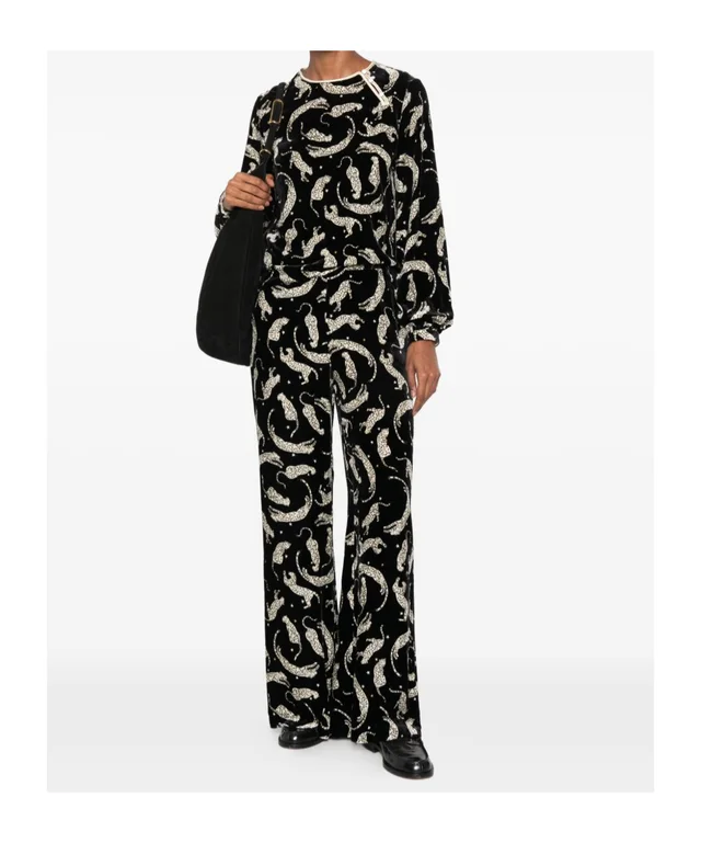 Forte Forte leopard-print velvet-effect top, photo 2 of 5 from SENSER