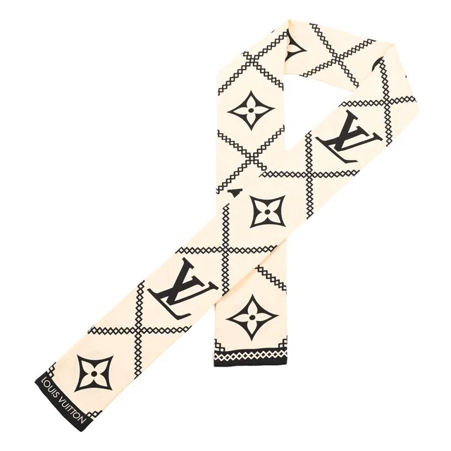 Louis Vuitton Scarf Bandeau Crois John in Silk from The Reluxe