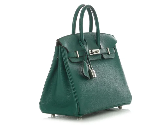 Hermès Malachite Epsom Birkin 25 in Epsom leather from Ann's Fabulous Finds, photo 5 of 11