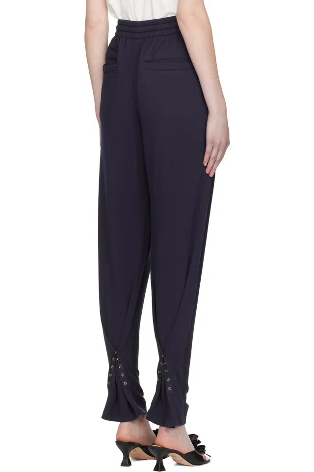 OPEN YY Navy Convertible Sweatpants, photo 3 of 5 from SSENSE