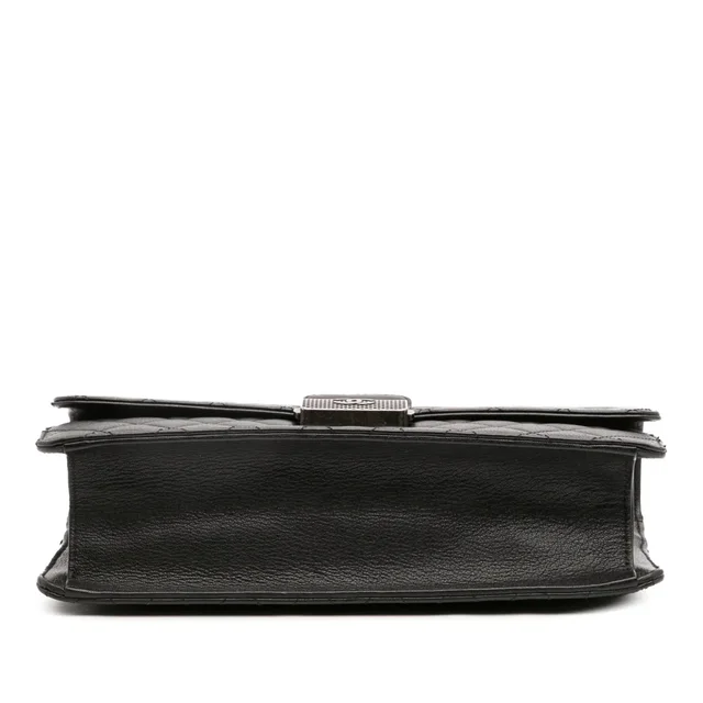 Black Chanel Medium Quilted Goatskin CC University Flap Shoulder Bag in Black Goatskin from Designer Revival, photo 2 of 2