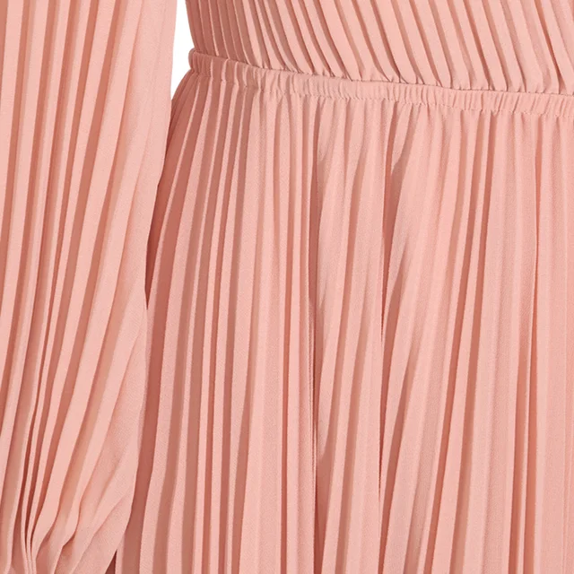 Twinset Pleated wrap‑front long‑sleeve midi dress, photo 4 of 4 from SENSER