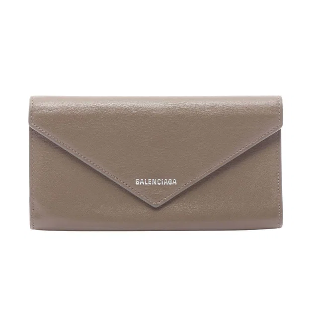 Balenciaga Paper Leather Long Bifold Wallet in Leather from LuxUness