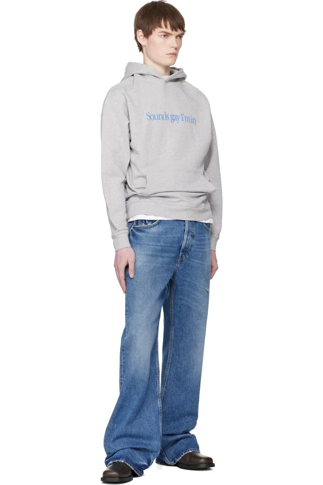 Carne Bollente Gray Sadao Hasegawa 'Echoes of Eros' Hoodie, photo 4 of 4 from SSENSE