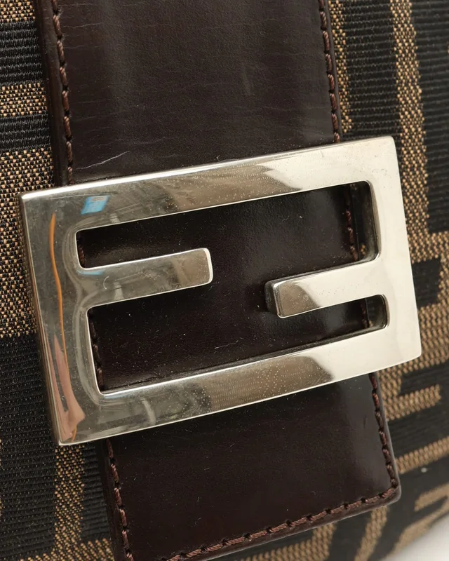 Fendi Zucca Half Moon Bag in Canvas from A Retro Tale, photo 6 of 9