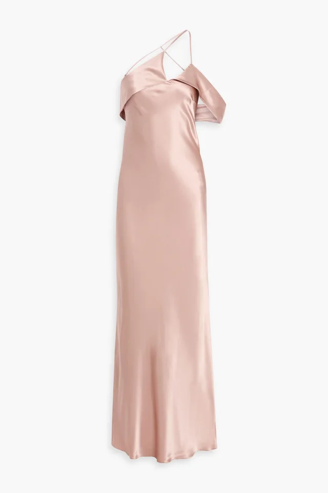 Michelle Mason One-shoulder silk-satin gown, photo 5 of 5 from THE OUTNET