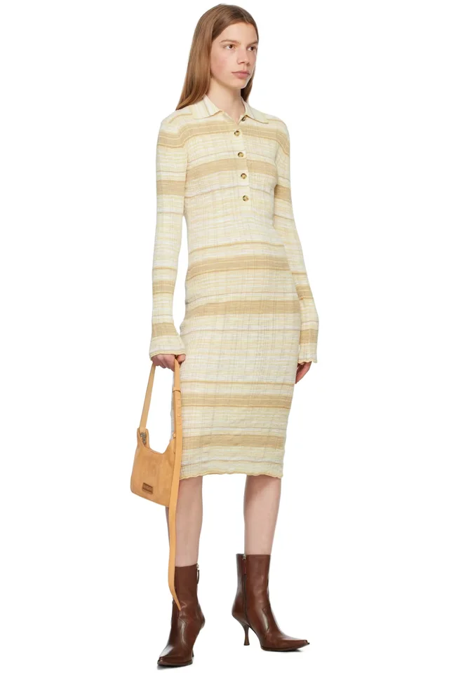 Acne Studios SSENSE Exclusive Beige Midi Dress, photo 4 of 4 from SSENSE