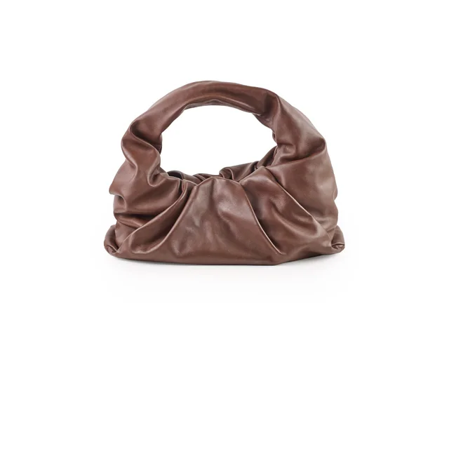 Bottega Veneta The Shoulder Pouch Brown in Brown Leather from The Purse Affair