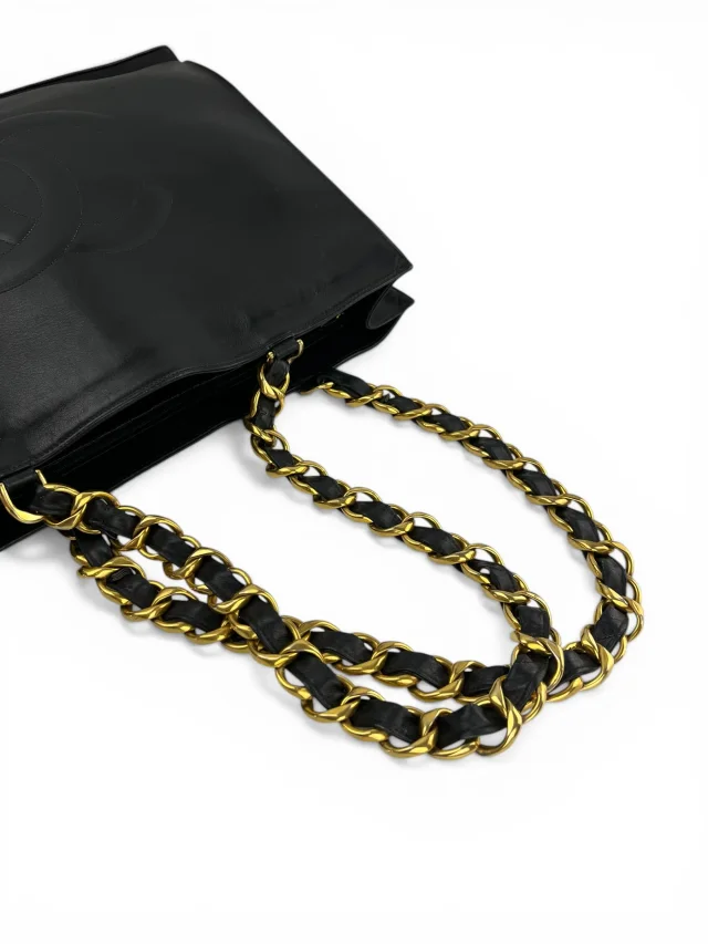 Chanel Vintage Black Lambskin CC Chain Tote in Black Lambskin from Season 2 Consign, photo 1 of 1