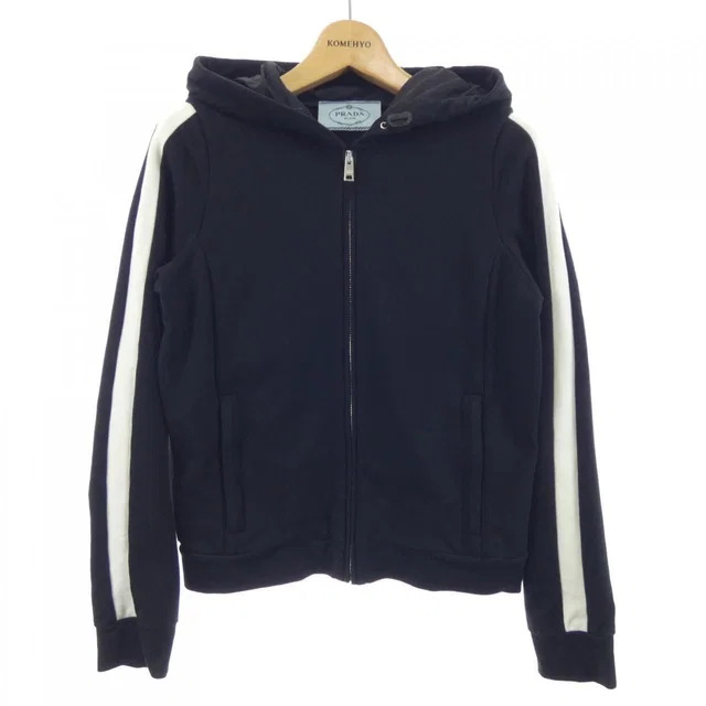 Prada Hoodie Black in Black from The Reluxe