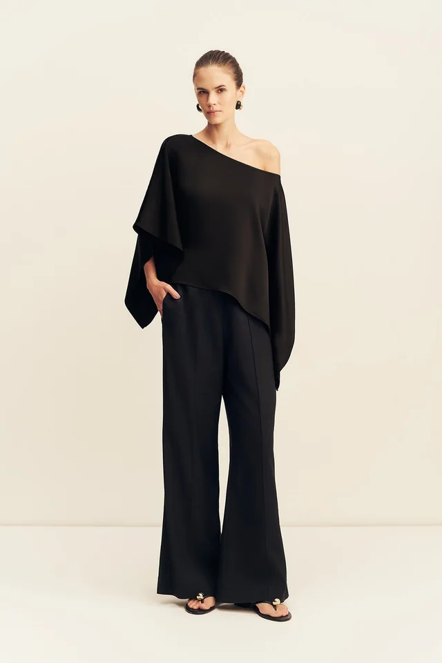 Shona Joy SAVANNA DRAPED CAPE TOP - BLACK from Shona Joy, photo 1 of 1