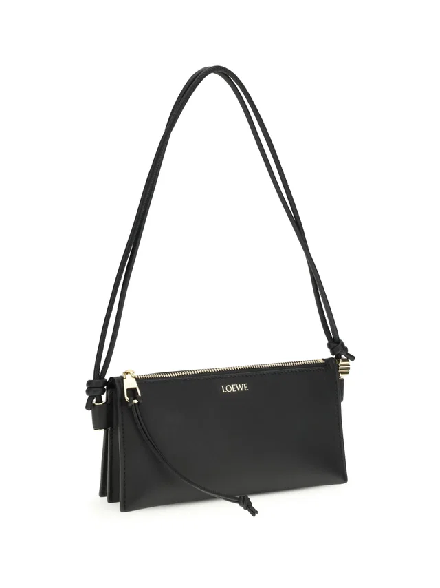 Loewe Joya Crossbody Bag — Black Calf Leather in Black Calfskin from HEWI