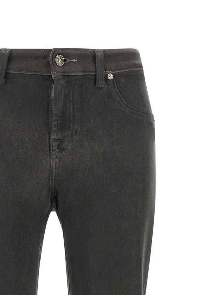 7 For All Mankind Calie logo-patch straight jeans, photo 3 of 9 from SENSER
