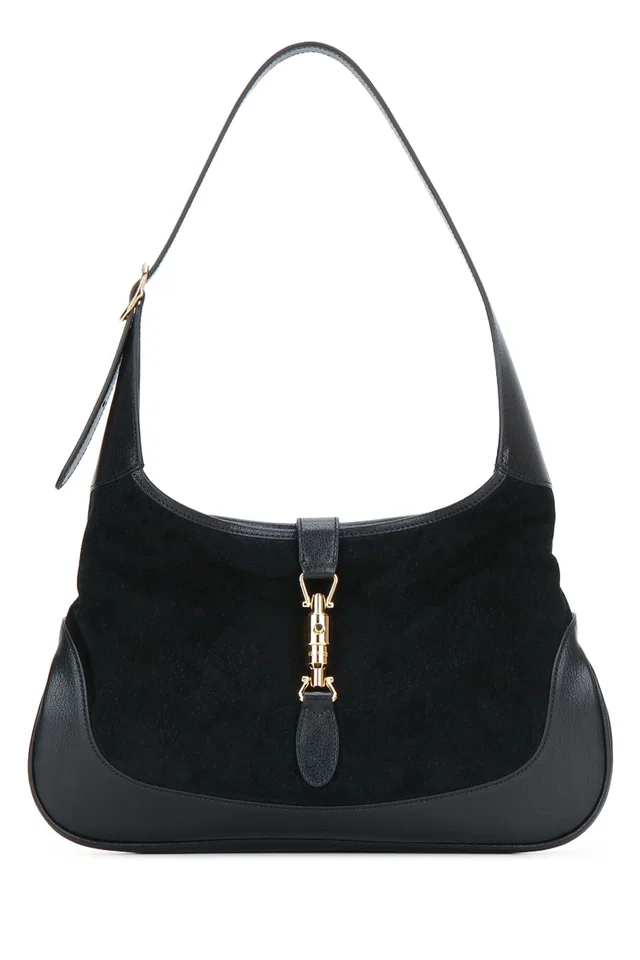 Gucci Jackie 1961 Shoulder Bag — Black Calf Skin in Black Calfskin from HEWI