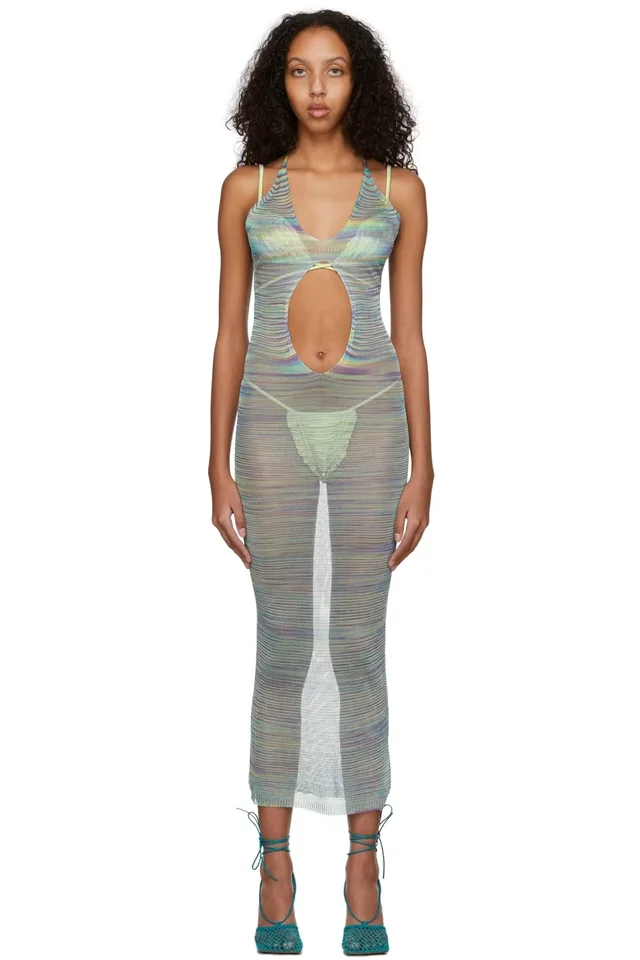 Multicolor Long Pullaway Jelly Dress, image 1 of 1 from SSENSE