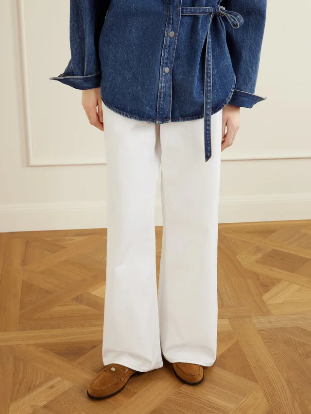 TORY BURCH Suede penny loafers in Beige, photo 2 of 2 from NET-A-PORTER (Canada)