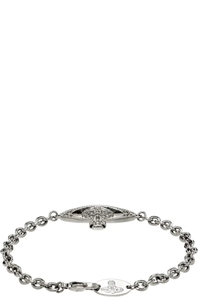Vivienne Westwood Mini Bas Relief Chain Bracelet, photo 2 of 3 from SSENSE