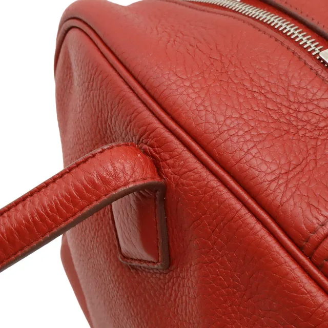 Hermès Victoria35 Taurillon Clemence 2way bag in Red Calfskin from LuxUness, photo 6 of 9