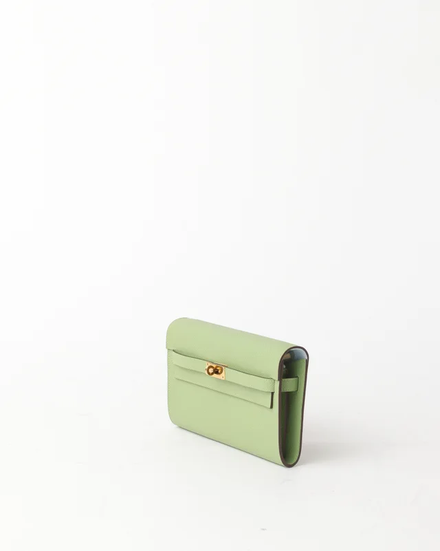Hermès Epsom Kelly Classique To Go Wallet in Epsom leather from A Retro Tale, photo 3 of 9