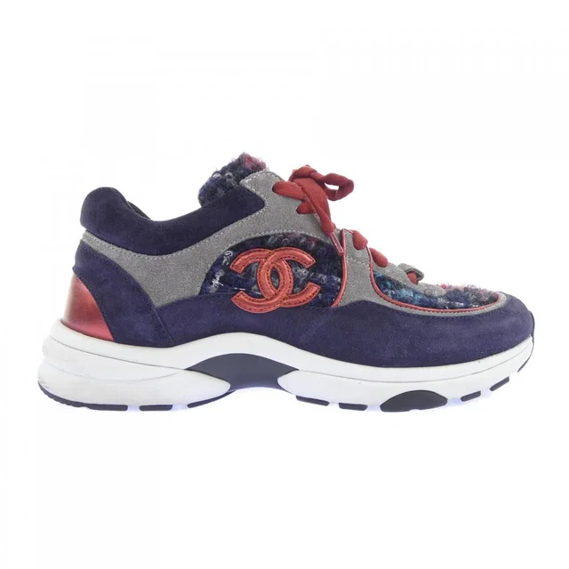 Chanel Sneakers Navy in Navy from The Reluxe