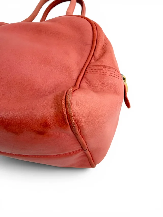 Loewe Pink Leather Anagram Small Handle Bag in Pink Leather from Season 2 Consign, photo 9 of 14