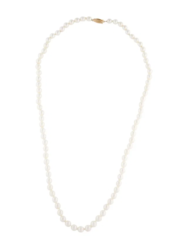 Mikimoto Blue Lagoon 14K Pearl Strand Necklace, 25" in multicolor from The RealReal