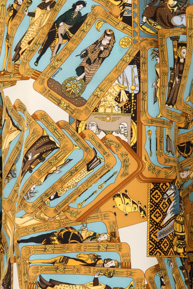 Hermès 1991 F/W Tarot Blouse in Silk from Recess LA, photo 2 of 6