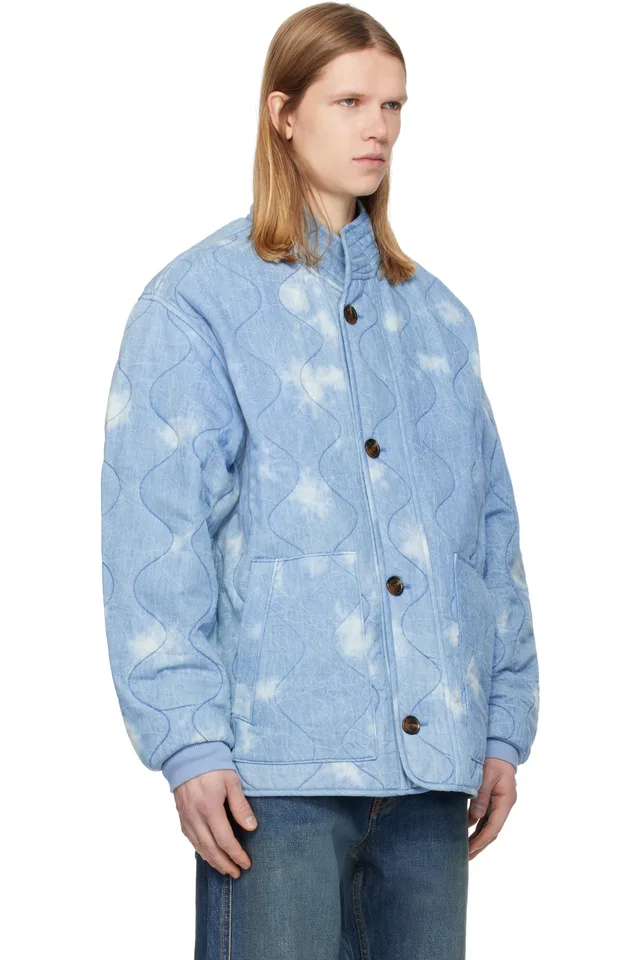 Isabel Marant Blue Taeliss Coat, photo 2 of 4 from SSENSE