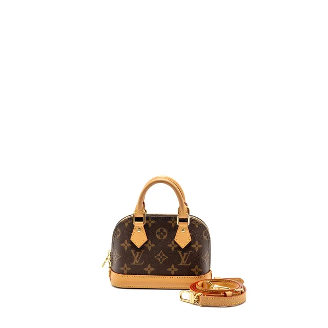 Louis Vuitton Nano Alma Monogram Canvas GHW in Coated canvas from EMIER