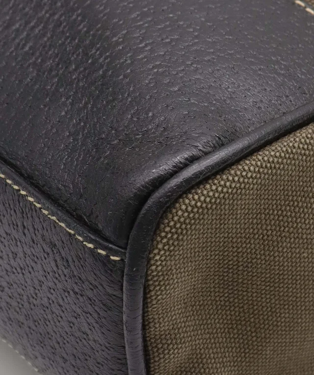 Prada Canvas and Cinghiale Leather Tote Bag C357750 in Canvas from Luxury Promise, photo 7 of 12