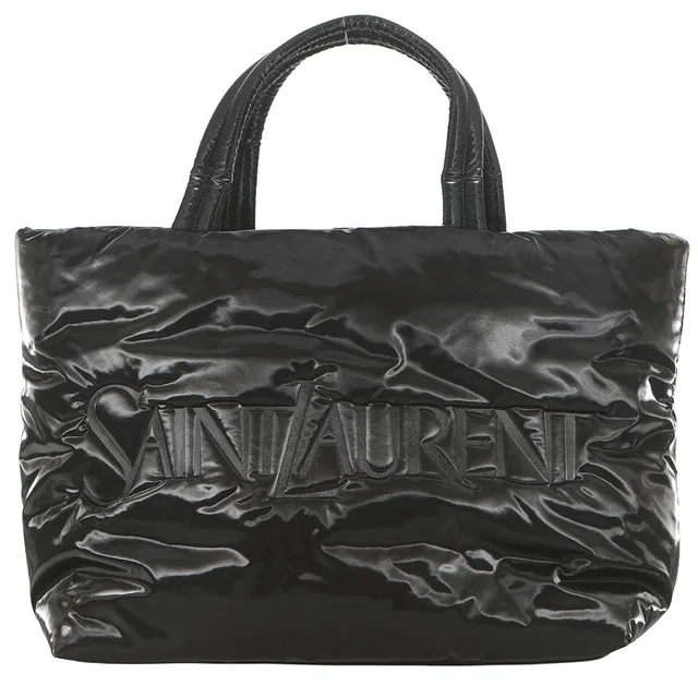 Saint Laurent Wide Puffer Tote Bag Black756269 Nylon in Nylon from GALLERY RARE