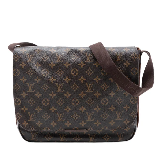 Brown Louis Vuitton Monogram Beaubourg Messenger MM Crossbody Bag in Brown Coated canvas from Designer Revival