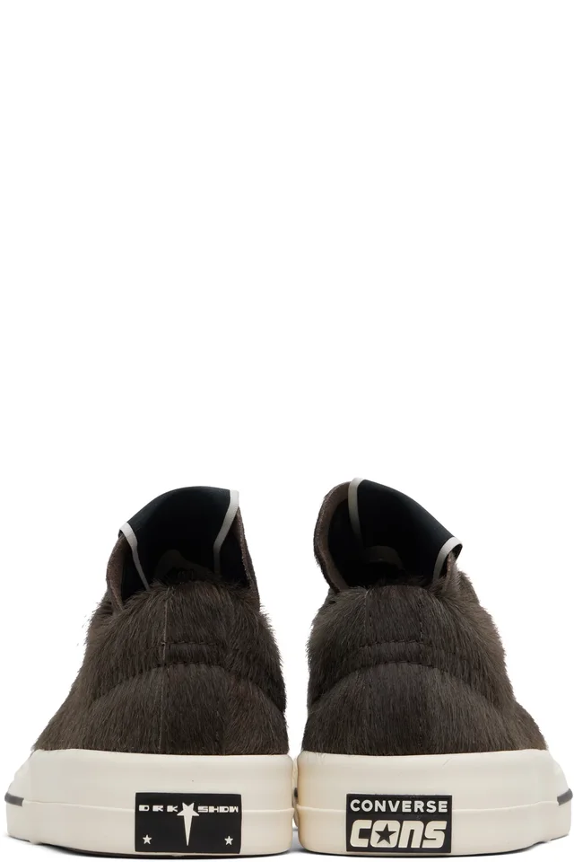 Rick Owens DRKSHDW Gray Converse Edition Onestr Sneakers, photo 2 of 5 from SSENSE