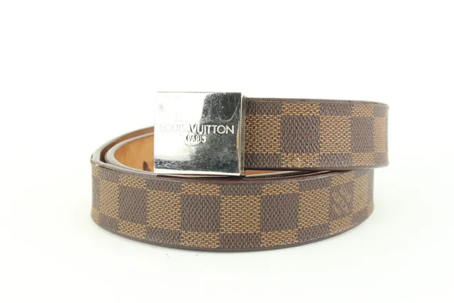 Louis Vuitton 75/30 Damier Ebene Belt in Brown Canvas from Bagriculture