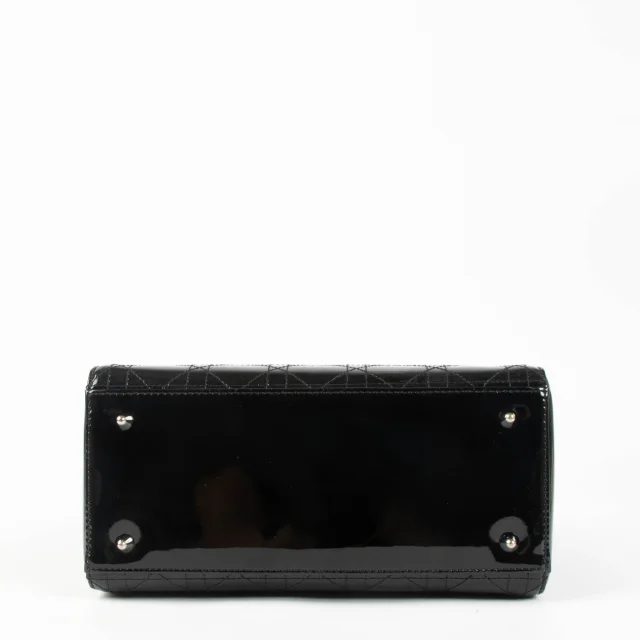 Flat Cannage Medium Lady Dior Bag in Black Patent leather from Labellov, photo 7 of 8